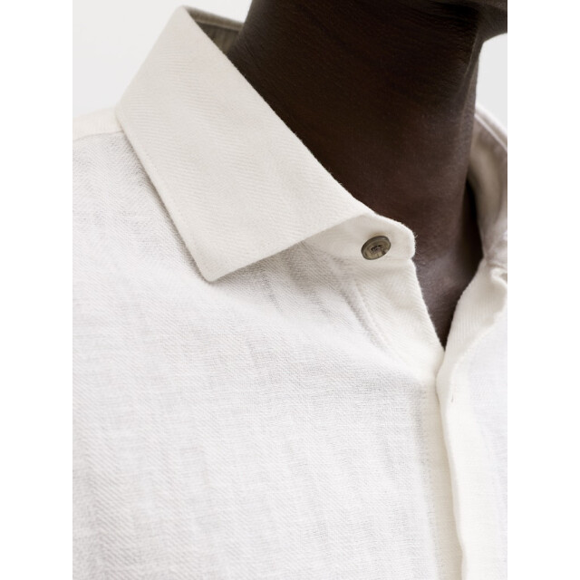 Jack & Jones Jprblaparker linen blend ls shirt off-white 5309.02.0010 large