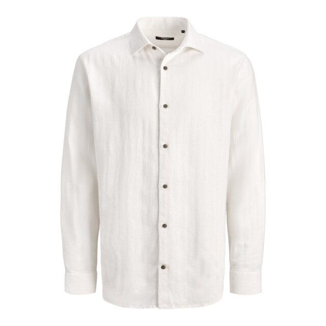 Jack & Jones Jprblaparker linen blend ls shirt off-white 5309.02.0010 large
