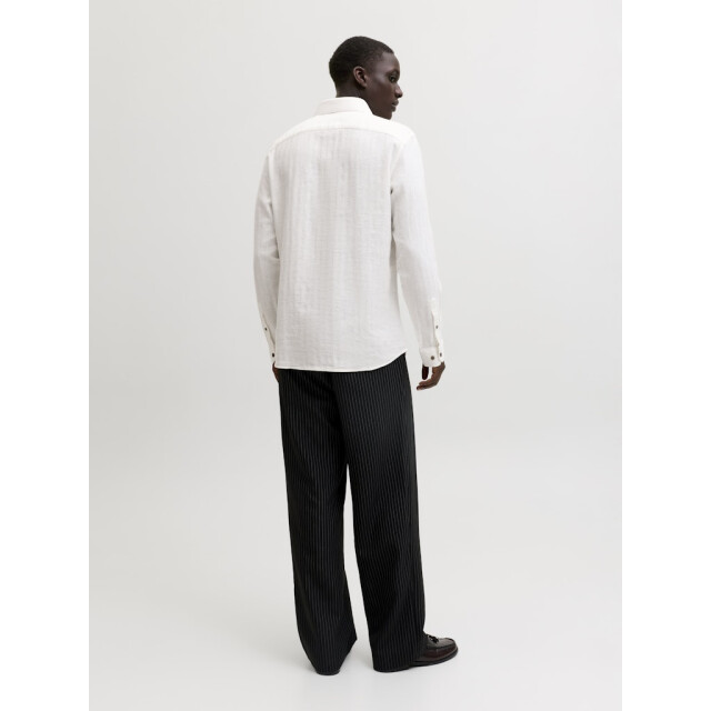 Jack & Jones Jprblaparker linen blend ls shirt off-white 5309.02.0010 large