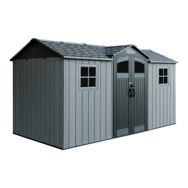 Lifetime Kentucky kunststof tuinschuur met vloer 206x427 cm - 3580686 large