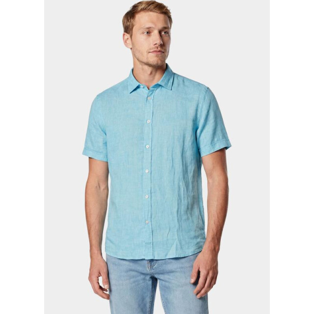 Blue Coast Overhemd korte mouw heren 100% linnen, regular fit 115l/0016 207596 large