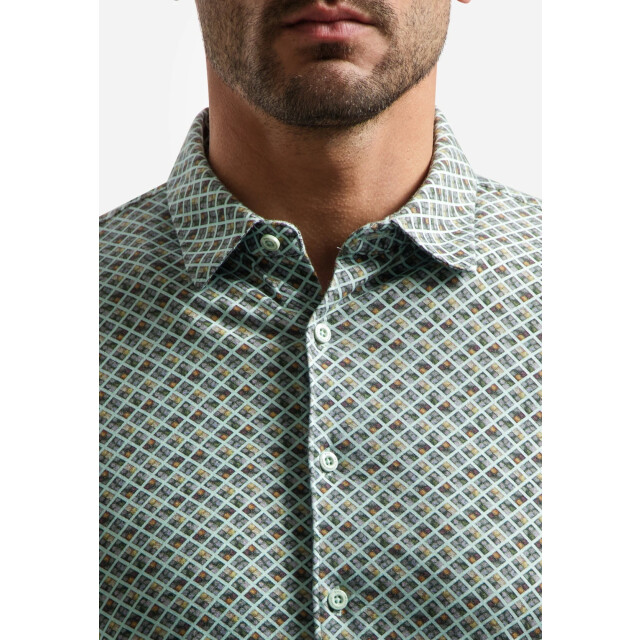 No Excess Shirt short sleeve jersey allover p green 31440334SN-050 large