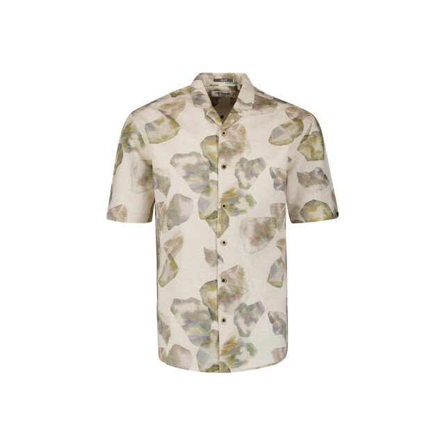 No Excess Shirt short sleeve allover printed green 31440385-050 large