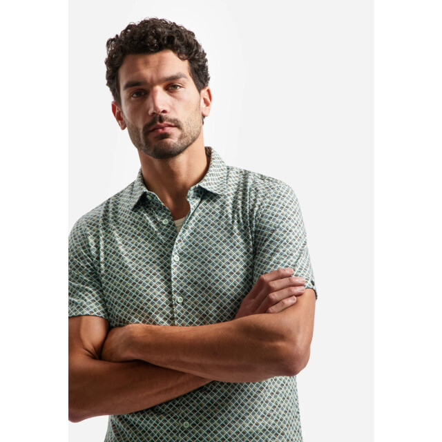 No Excess Shirt short sleeve jersey allover p green 31440334SN-050 large