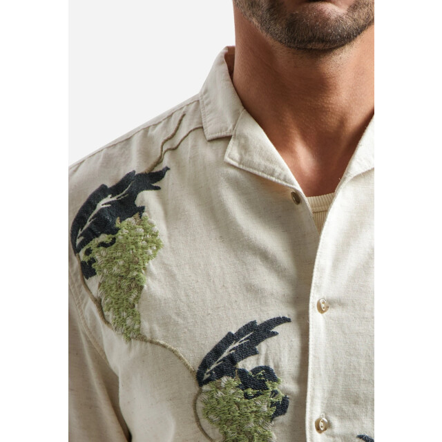 No Excess Shirt short sleeve placed embroider green 31440353-050 large