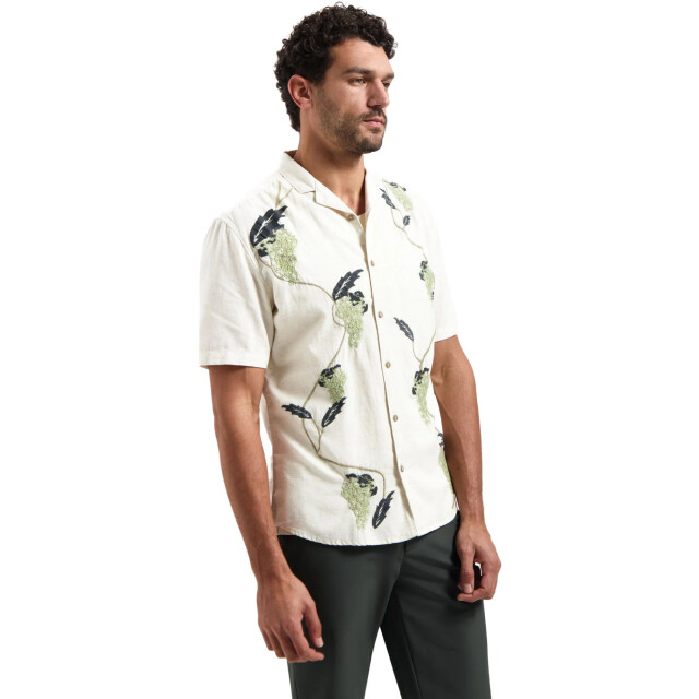 No Excess Shirt short sleeve placed embroider green 31440353-050 large