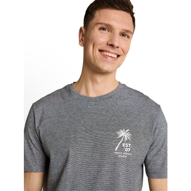 Tom Tailor Fine stripe printed t-shirt 1050359 large