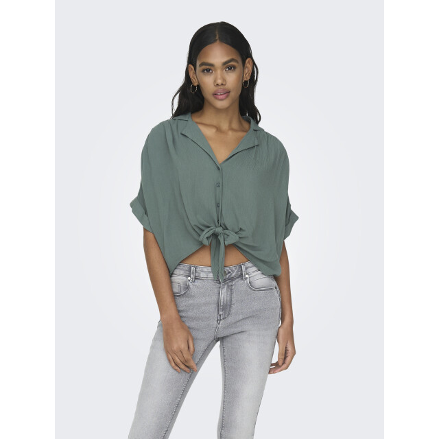 Only Onlpaula life s/s tie shirt wvn noo 15281497 large