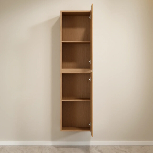 Mirlux Badkamermeubel set monaco 100cm licht eiken wastafel zwart pre-order 3586241 large