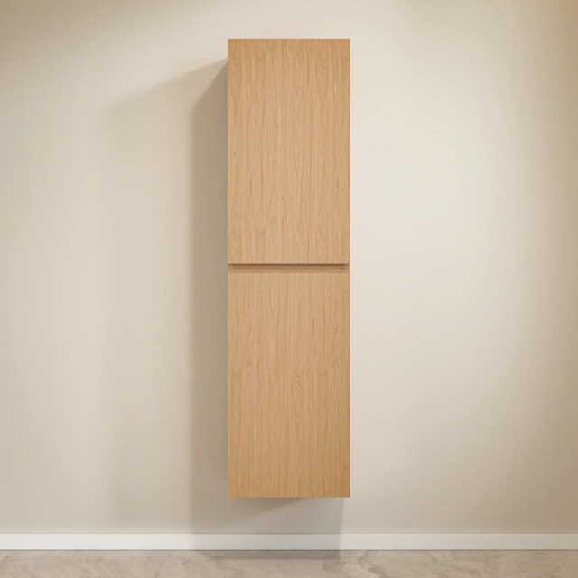 Mirlux Badkamermeubel set monaco 100cm licht eiken wastafel zwart pre-order 3586241 large