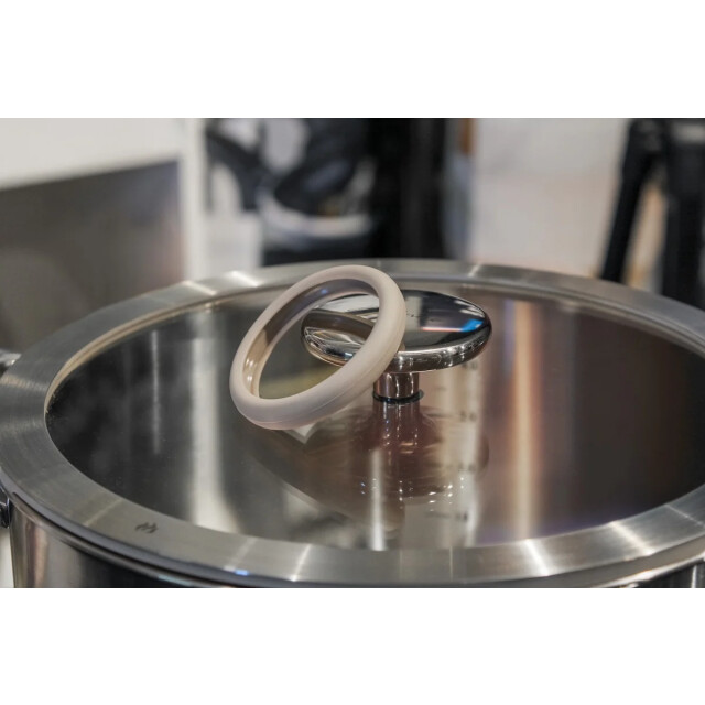 Habonne Allure pannenset downdraft 6 delig 5 ply rvs met glasdeksel 8721249470752 large