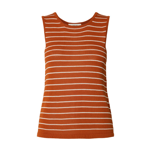 Selected Femme slfmoon sus sl knit top b 16093769 potters clay stripes 06010.149.0014 large