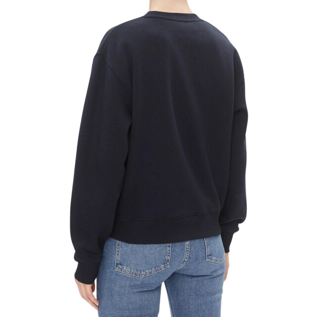 Tommy Hilfiger Dames logo katoenmix regular sweatshirt UTNA366_navyblue large