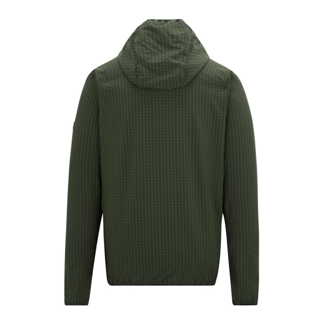 Regatta Heren alven full zip fleecejack UTRG12858_darkkhakiblack large