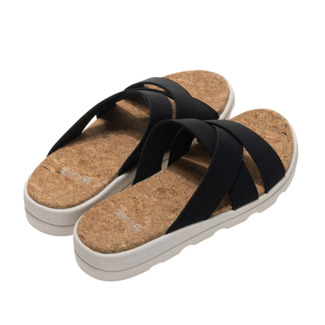 Regatta Dames cassie sandalen met luipaardmotief UTRG12763_black large