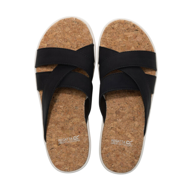 Regatta Dames cassie sandalen met luipaardmotief UTRG12763_black large