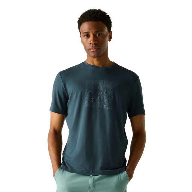Regatta Heren fingal sunset stretch t-shirt UTRG12700_nightsky large