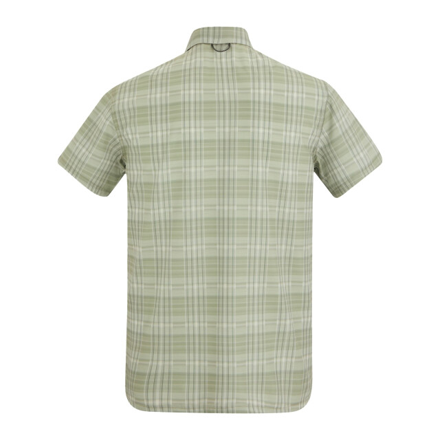 Regatta Heren geruit insectenwerend reisshirt met korte mouwen UTRG12569_lightsage large