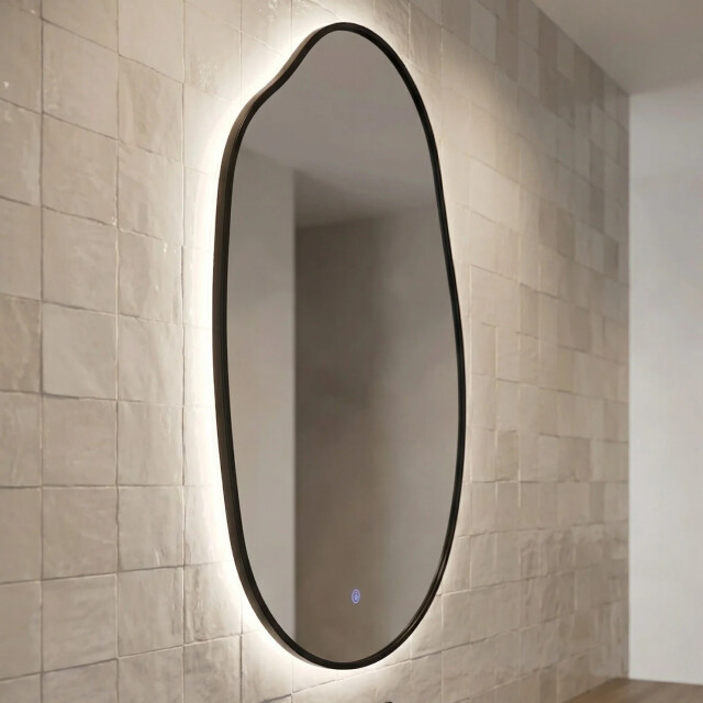 Badplaats Badkamerspiegel globe led 52 x 84 cm badkamer spiegel spiegel 3585386 large