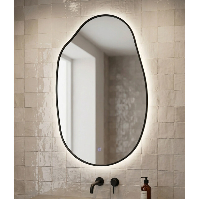 Badplaats Badkamerspiegel globe led 52 x 84 cm badkamer spiegel spiegel 3585386 large