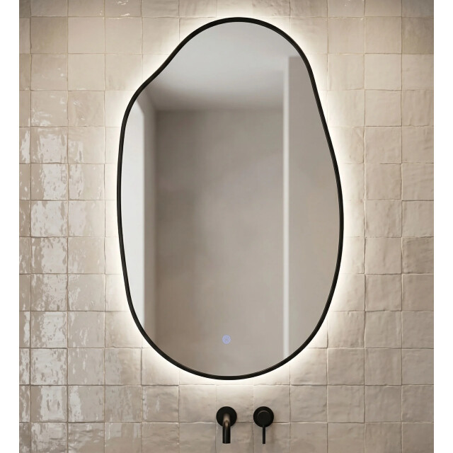 Badplaats Badkamerspiegel globe led 52 x 84 cm badkamer spiegel spiegel 3585386 large