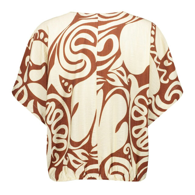 Geisha Top bi-color ecru dessin 4382.08.0034 large