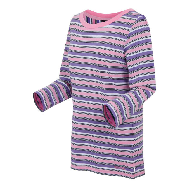 Regatta Dames baylette ii gestreept t-shirt UTRG11225_softpink large