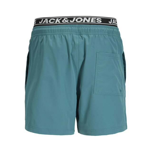 Jack & Jones Heren zwemshort jpstmaui surf dubbele waistband effen blauwgroen 12291404-Colonial Blue large