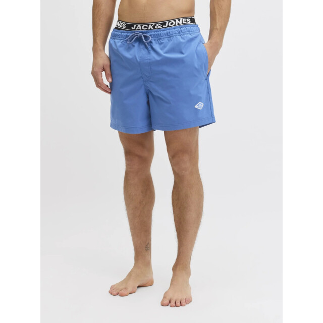 Jack & Jones Heren zwemshort jpstmaui surf dubbele waistband effen 12291404-Delft large