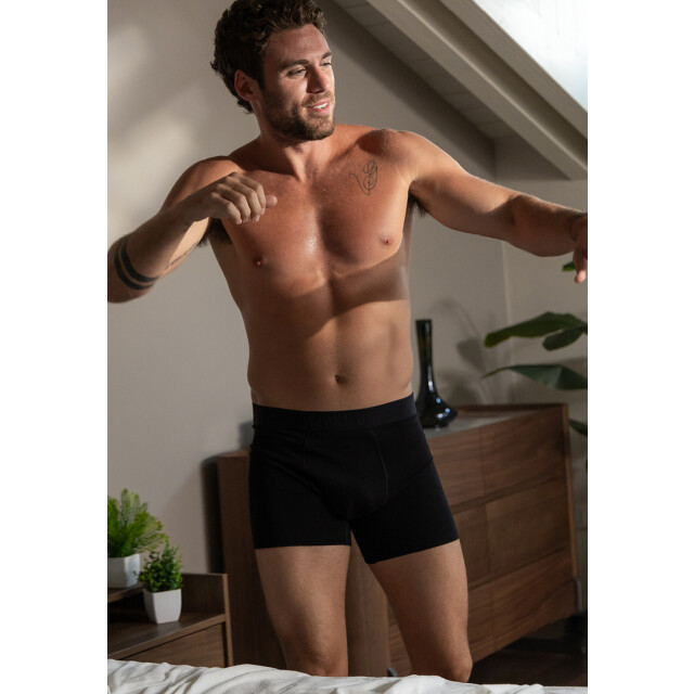 Alan Red Heren boxershorts 2-pack effen AR-7040/299 large