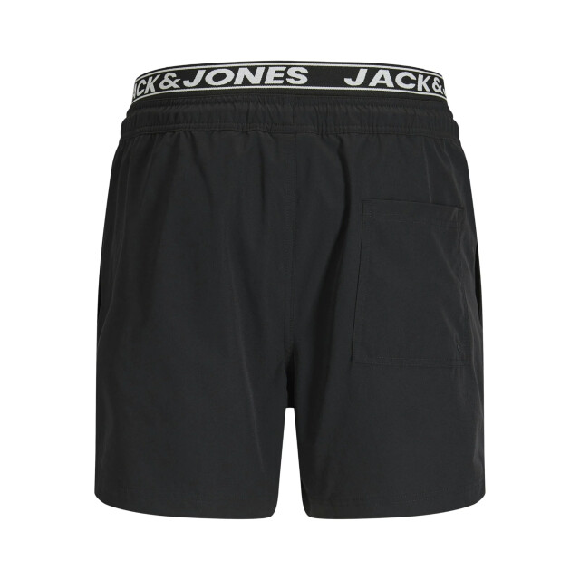 Jack & Jones Heren zwemshort jpstmaui surf dubbele waistband effen 12291404-Black large