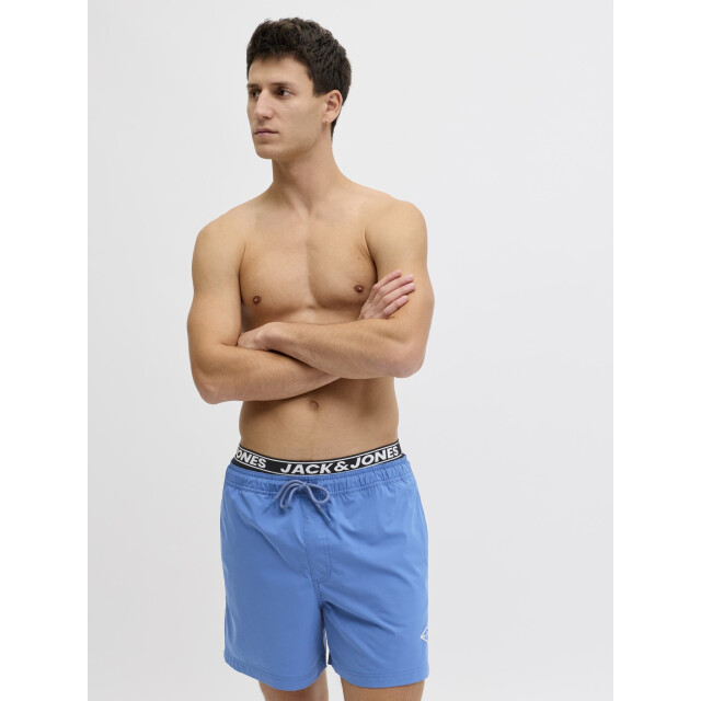 Jack & Jones Heren zwemshort jpstmaui surf dubbele waistband effen 12291404-Delft large