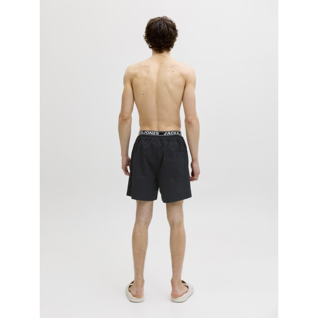 Jack & Jones Heren zwemshort jpstmaui surf dubbele waistband effen 12291404-Black large