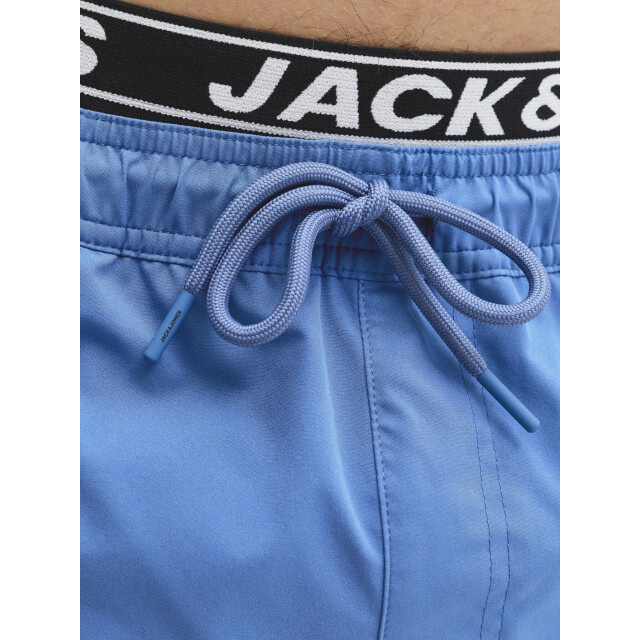 Jack & Jones Heren zwemshort jpstmaui surf dubbele waistband effen 12291404-Delft large