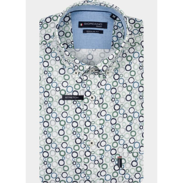 Giordano Overhemd korte mouw heren league short sleeve button do 616019/70 206879 large