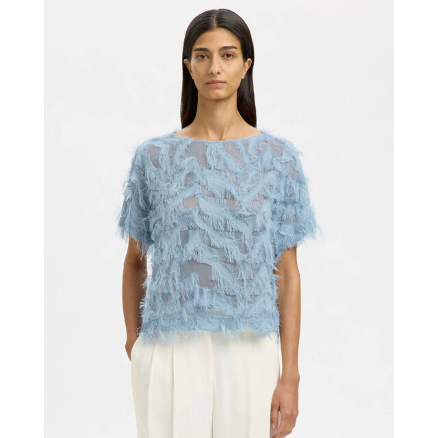 Selected Femme Top korte mouw 16101005 myline Selected Femme Top korte mouw 16101005 MYLINE large