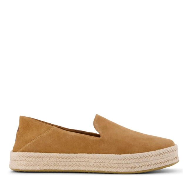 Toms Carolina medium brown instappers slip ons dames 10023312 large