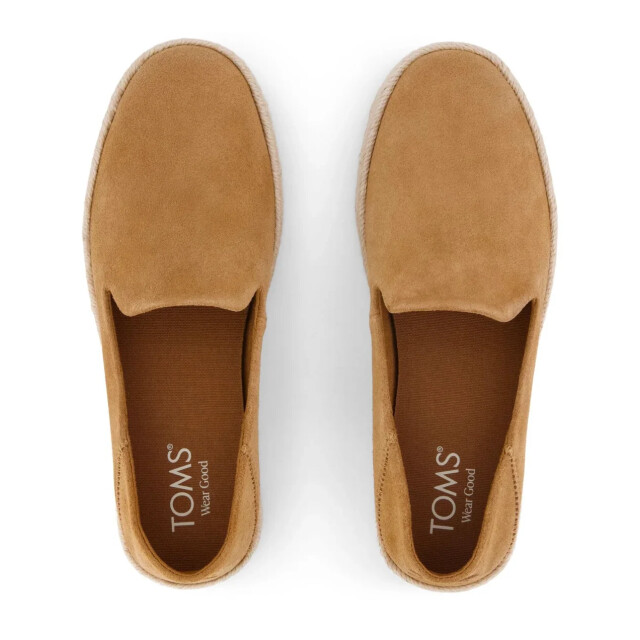 Toms Carolina medium brown instappers slip ons dames 10023312 large
