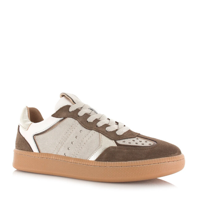 DWRS Label Dwrs mirabel dark brown/off white lage sneakers dames B11548-20 8748 large