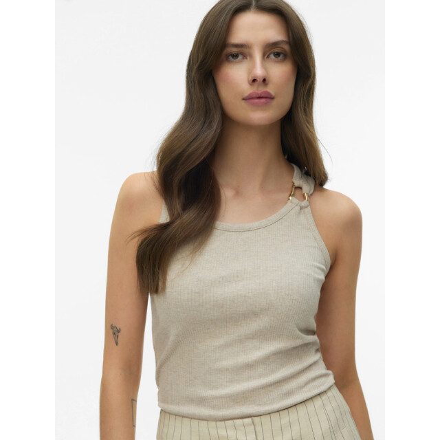 Vero Moda Vmkiki sl o-neck top jrs btq zand 4349.04.0022 large