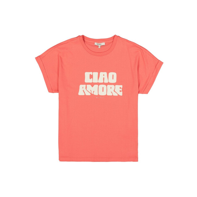 Garcia Jeans dames tops t-shirts 4339.42.0014 koraal 4339.42.0014 large