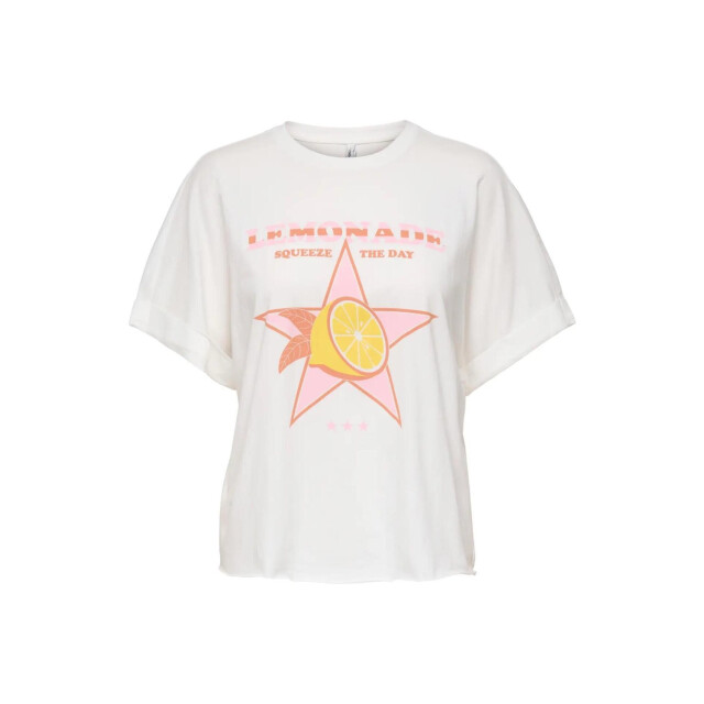 Only Onlminna ss print top box jrs off-white 4339.02.0202 large