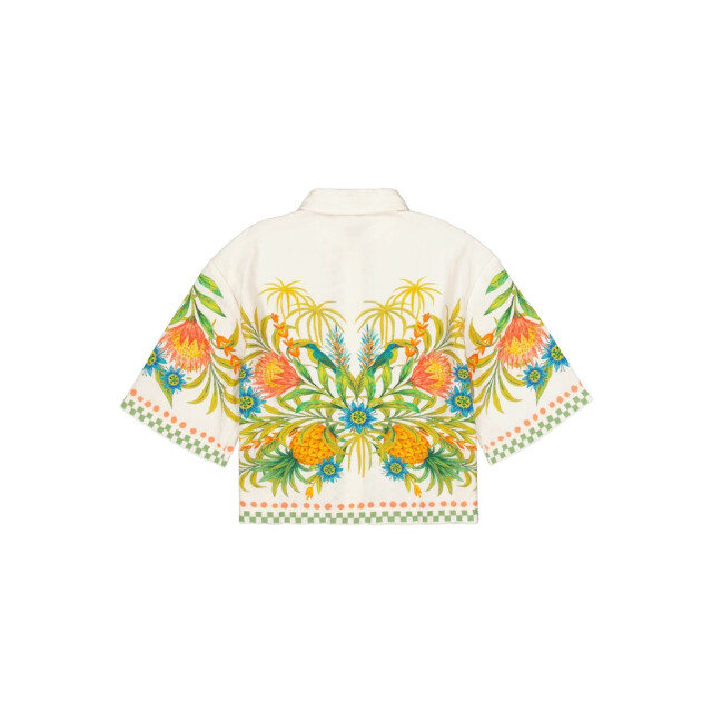 Garcia Jeans dames blouses 4319.08.0007 ecru dessin 4319.08.0007 large