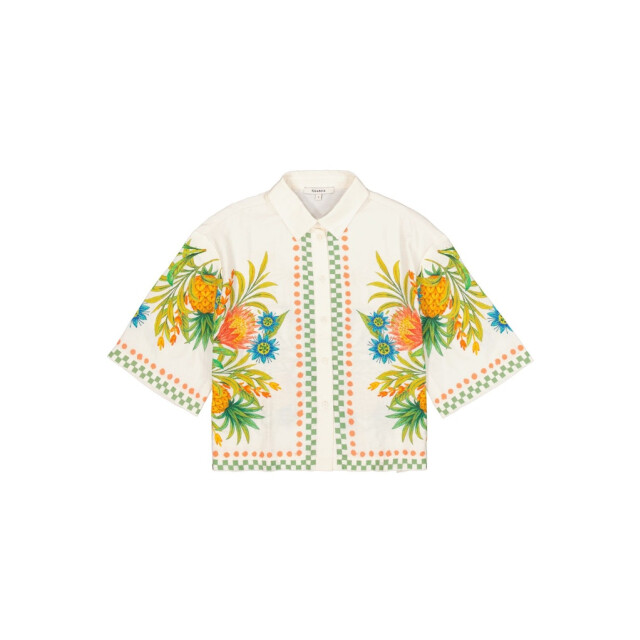 Garcia Jeans dames blouses 4319.08.0007 ecru dessin 4319.08.0007 large