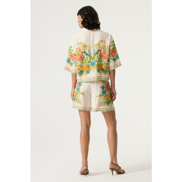 Garcia Jeans dames blouses 4319.08.0007 ecru dessin 4319.08.0007 large