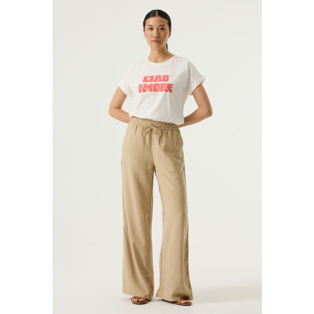 Garcia Jeans dames tops t-shirts 4339.02.0135 off-white 4339.02.0135 large