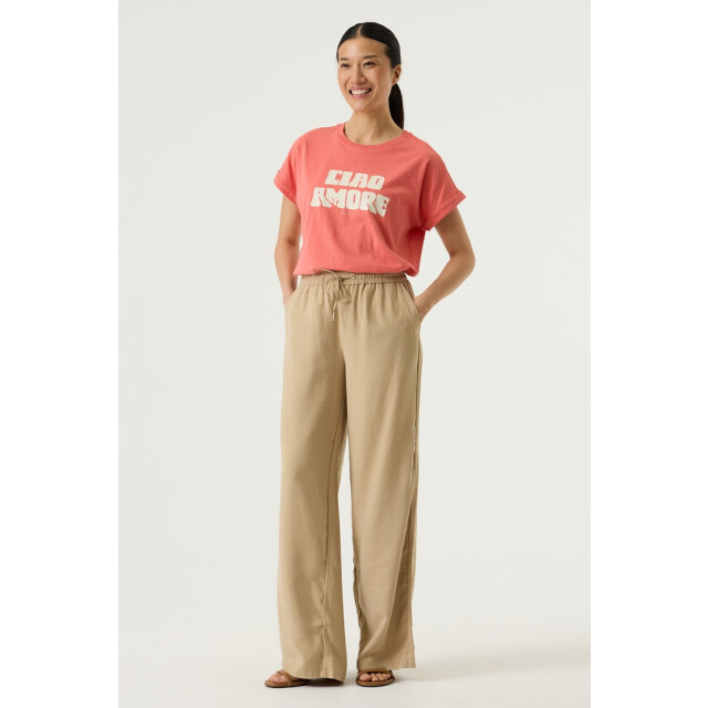 Garcia Jeans dames tops t-shirts 4339.42.0014 koraal 4339.42.0014 large