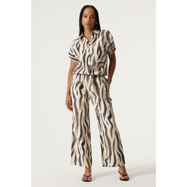 Garcia Jeans dames blouses 4319.08.0008 ecru dessin 4319.08.0008 large