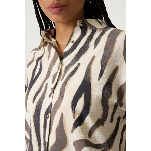 Garcia Jeans dames blouses 4319.08.0008 ecru dessin 4319.08.0008 large