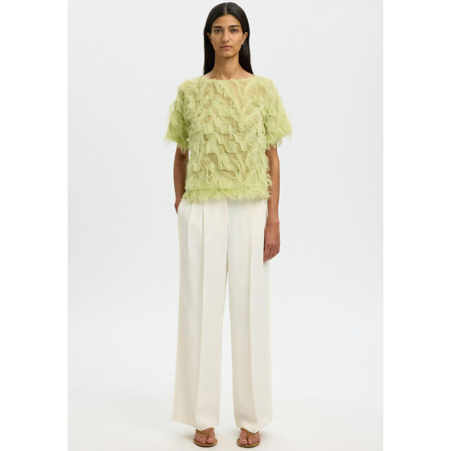 Selected Femme slfmyline ss boat neck top b 16101005 lint 06613.369.0136 large